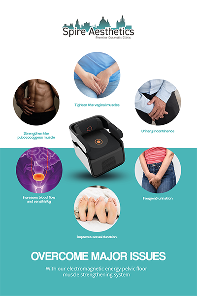 Image of EMS chair to treat Urine leakage Northampton from Spire Aesthetics