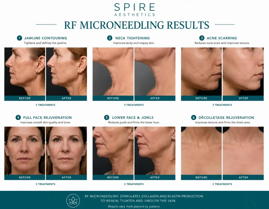 RF Microneedling Skin tightening Northampton results