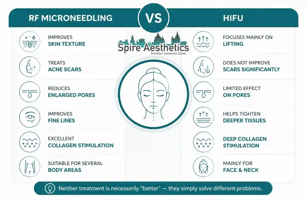 RF Microneedling vs HIFU: Which Treatment Gives Better Results Northampton?